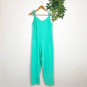 Jungmaven Sespe Pants Jumpsuit Green Sleeveless Hemp Organic Cotton Women's M